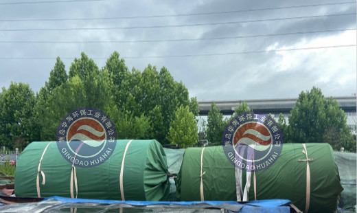 多座書脊式橡膠壩生產完畢準備發(fā)貨