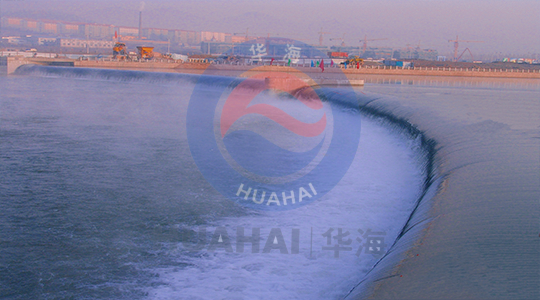 吉林省白山市渾江弧形橡膠壩